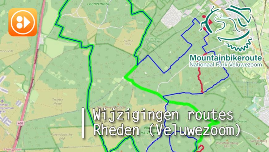 Route Veluwezoom aangepast