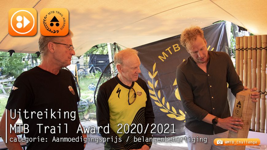 Uitreiking MTB Trail Awards - categorie: Aanmoedigingsprijs / Belangenbehartiging 2020/2021