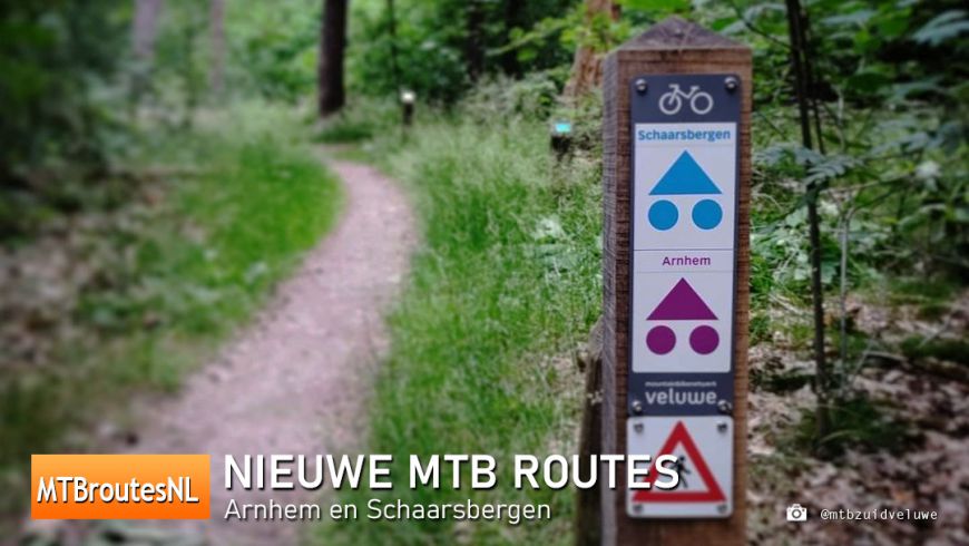 Twee nieuwe MTBroutes: Arnhem en Schaarsbergen