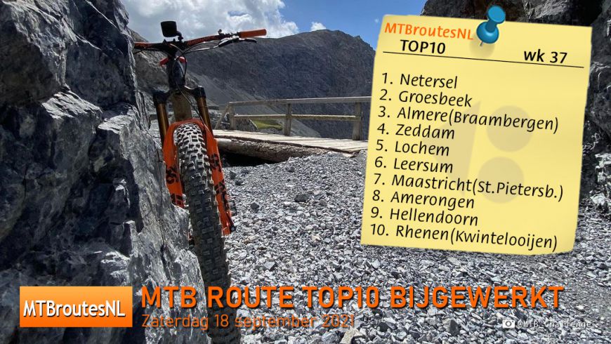 MTBroute TOP10 bijgewerkt 18-09-2021