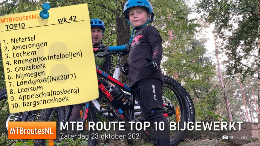 MTBroute TOP10 bijgewerkt 23-10-2021
