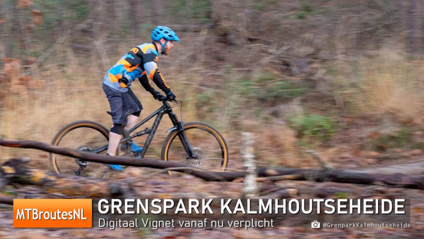 Digitaal mountainbikevignet Grenspark voortaan verplicht