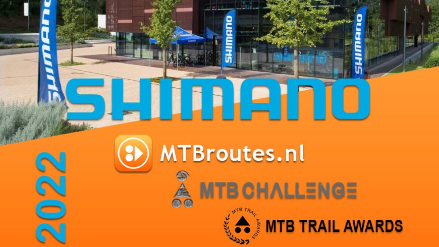 SHIMANO in 2022 partner van MTBroutes.nl, MTB_Challenge en MTB Trail Awards