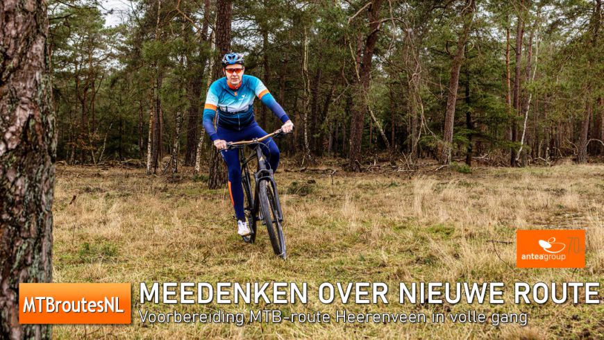 Antea Group laat mountainbikers meedenken over fietsroute