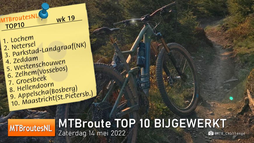 MTBroute TOP10 bijgewerkt 14-05-2022