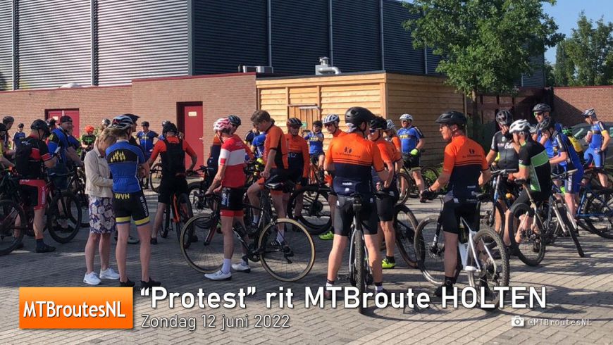 “Protest” rit MTBroute Holten