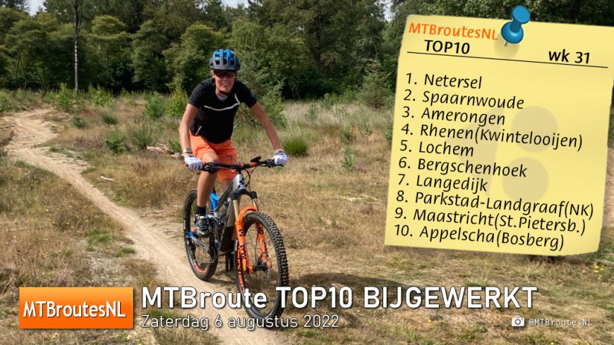 MTBroute TOP10 bijgewerkt 06-08-2022