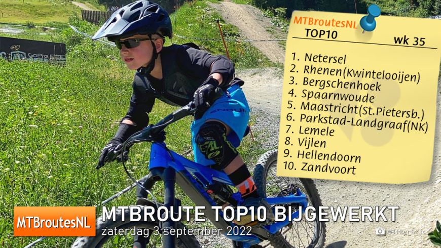 MTBroute TOP10 bijgewerkt 03-09-2022