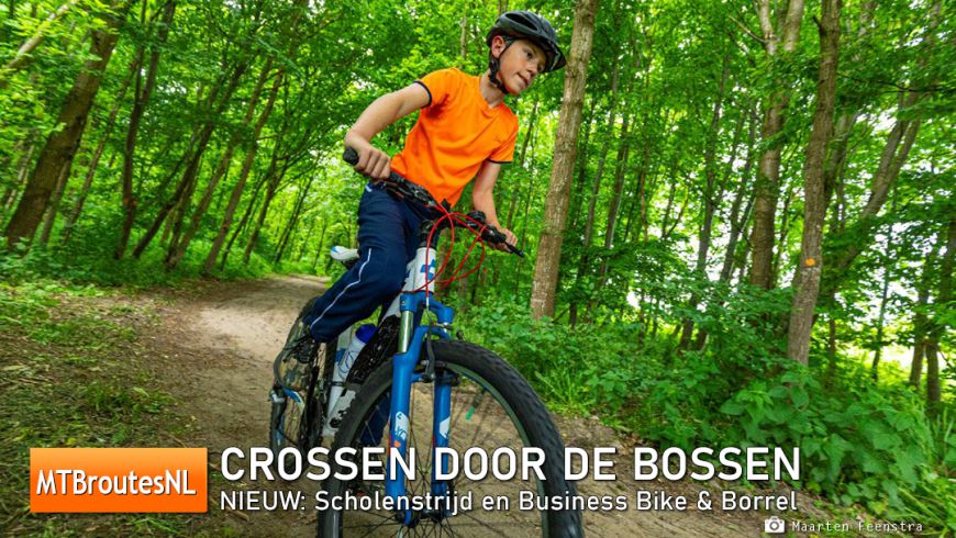 Nieuw bij Crossen door de Bossen: Scholenstrijd en Business Bike & Borrel