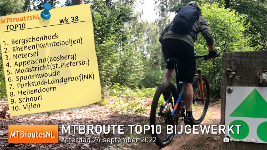 MTBroute TOP10 bijgewerkt 24-09-2022