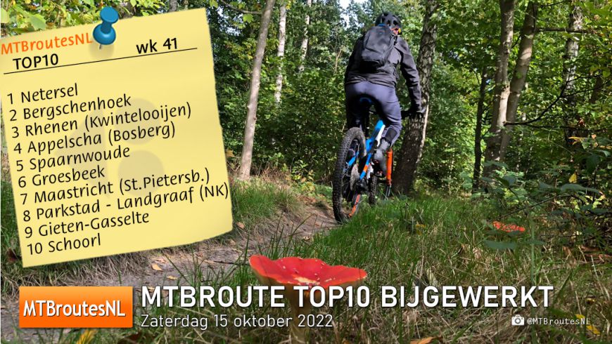 MTBroute TOP10 bijgewerkt 15-10-2022