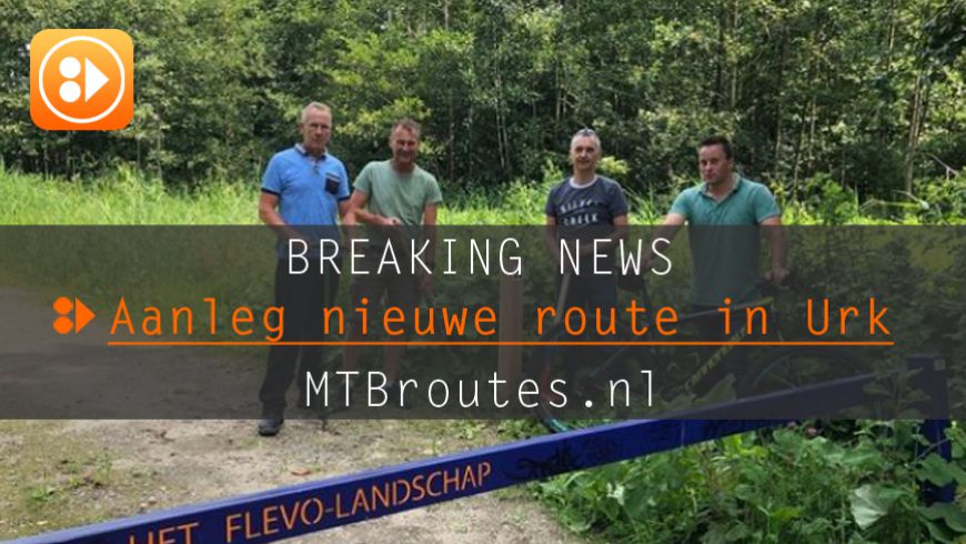 WV Urk begint met aanleg route in Urker bos