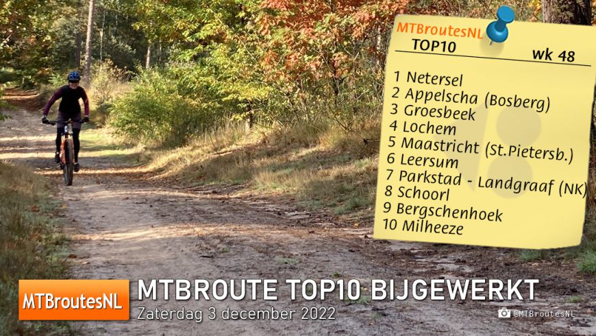 MTBroute TOP10 bijgewerkt 03-12-2022