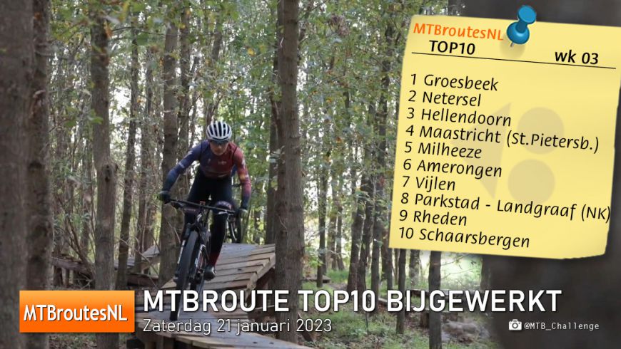 MTBroute TOP10 bijgewerkt 21-01-2023