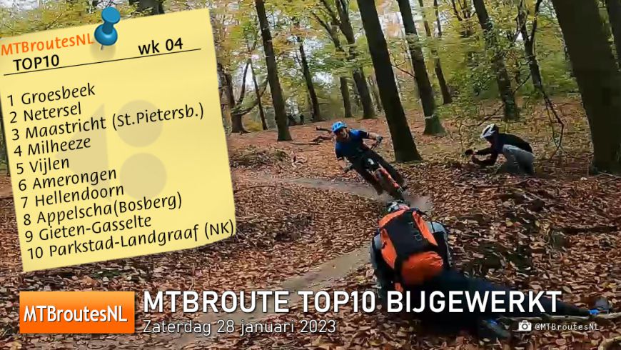 MTBroute TOP10 bijgewerkt 28-01-2023