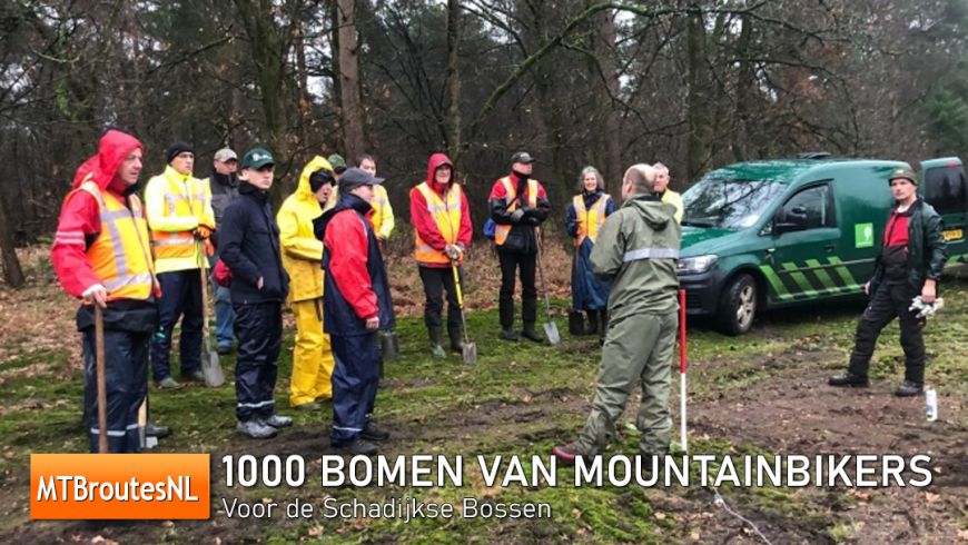 1.000 bomen van mountainbikers voor de Schadijkse Bossen