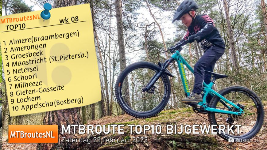 MTBroute TOP10 bijgewerkt 25-02-2023