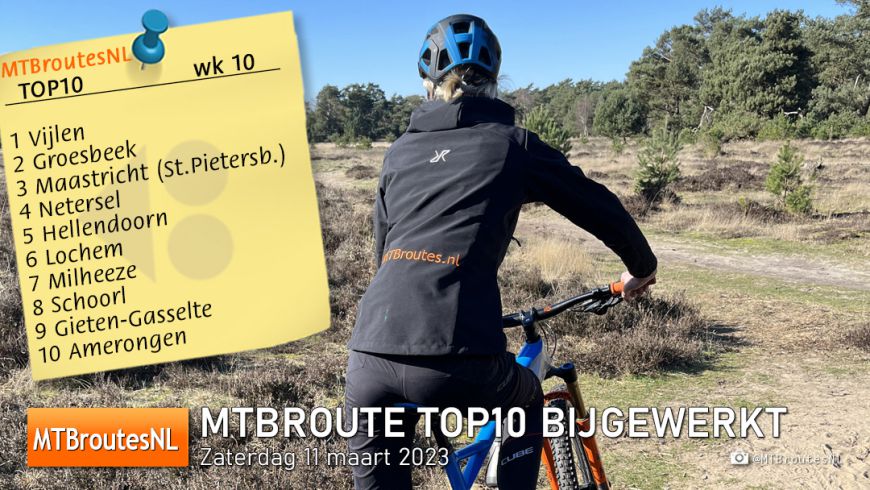 MTBroute TOP10 bijgewerkt 11-03-2023