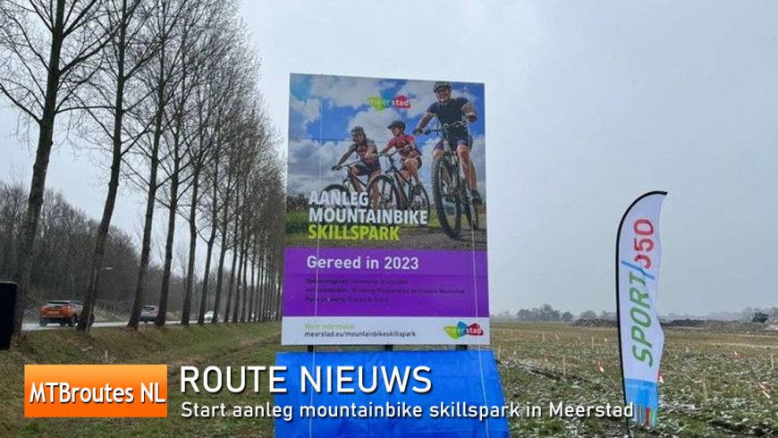 Start aanleg MTB Skillspark in Meerstad