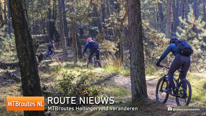 Mountainbikeroutes Holtingerveld op drie punten aangepast