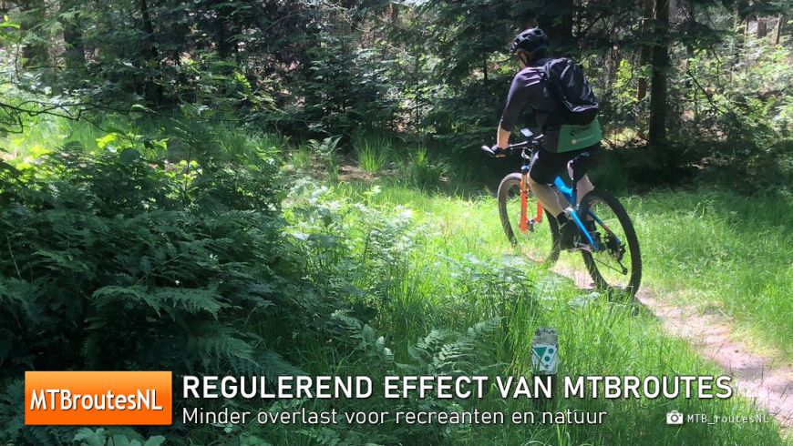Minder overlast voor recreanten en natuur door mountainbikeroutes
