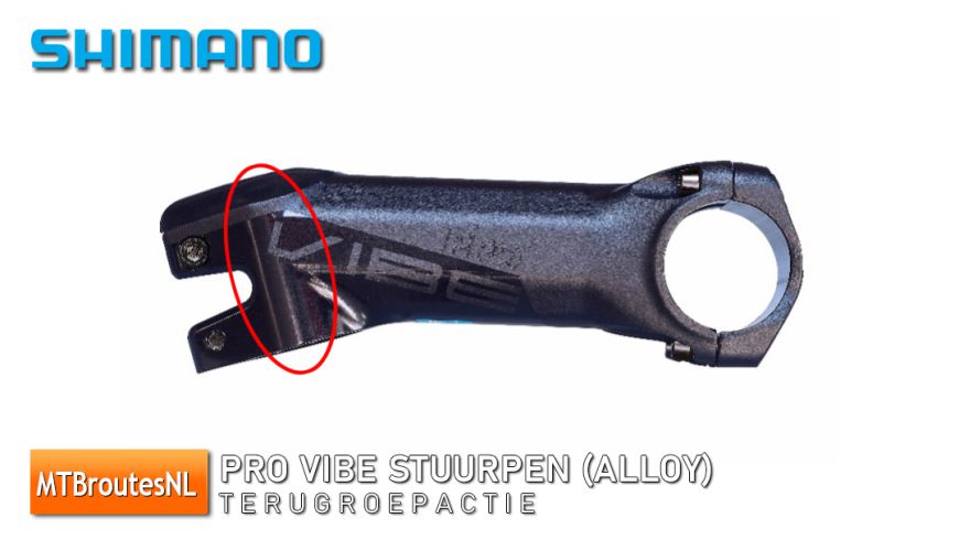 PRO Vibe stuurpen (Alloy) terugroepactie