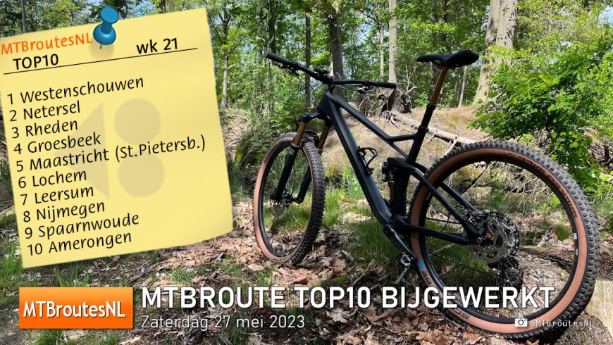 MTBroute TOP10 bijgewerkt 27-05-2023