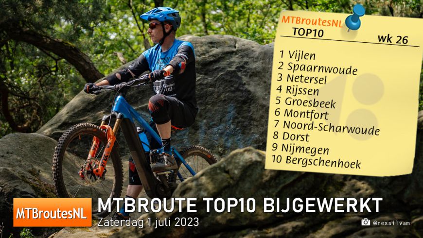 MTBroute TOP10 bijgewerkt 01-07-2023