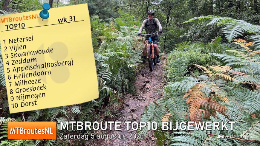 MTBroute TOP10 bijgewerkt 05-08-2023