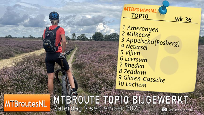 MTBroute TOP10 bijgewerkt 9-9-2023