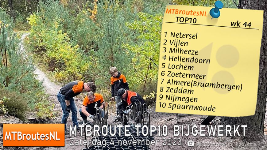 MTBroute TOP10 bijgewerkt 04-11-2023