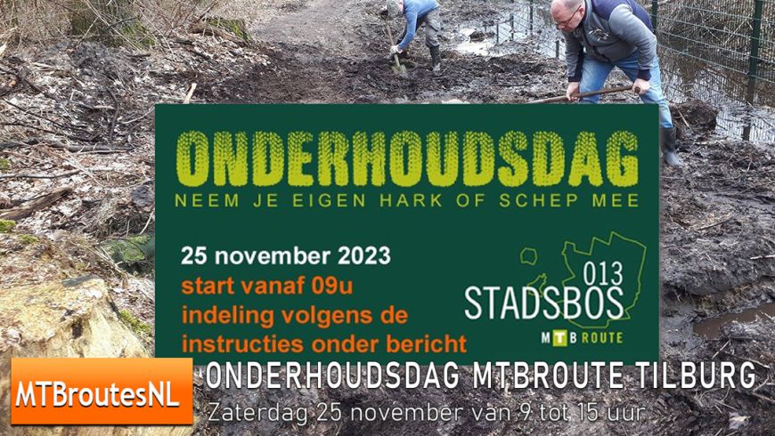 ONDERHOUDSDAG MTBroute Tilburg (Stadsbos013)