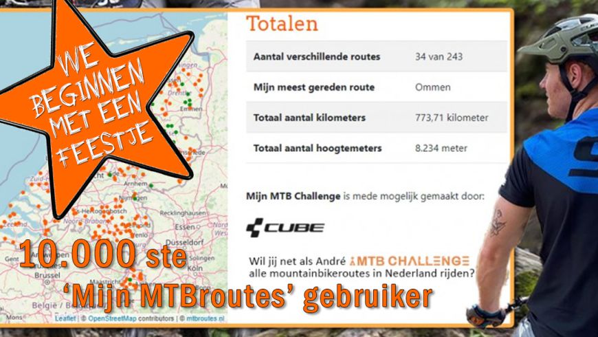 10.000ste 'Mijn MTBroutes' gebruiker