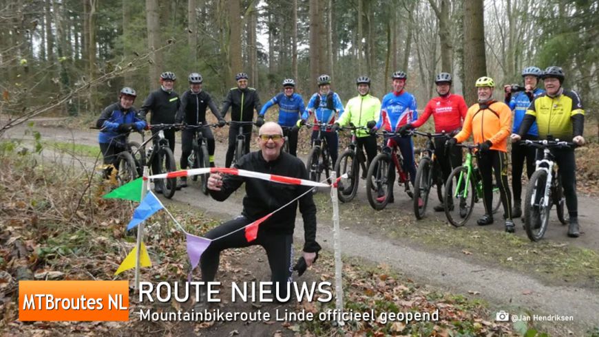 Mountainbikeroute Linde officieel geopend