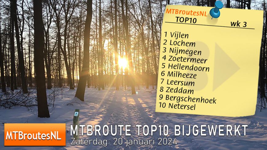 MTBroute TOP10 bijgewerkt 20-01-2024