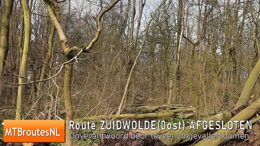 MTBroute Zuidwolde-Oost (tijdelijk) AFGESLOTEN