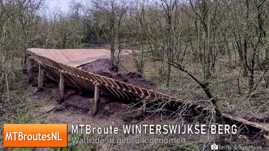 MTB route Winterswijkse Berg - Wallride in gebruik genomen!