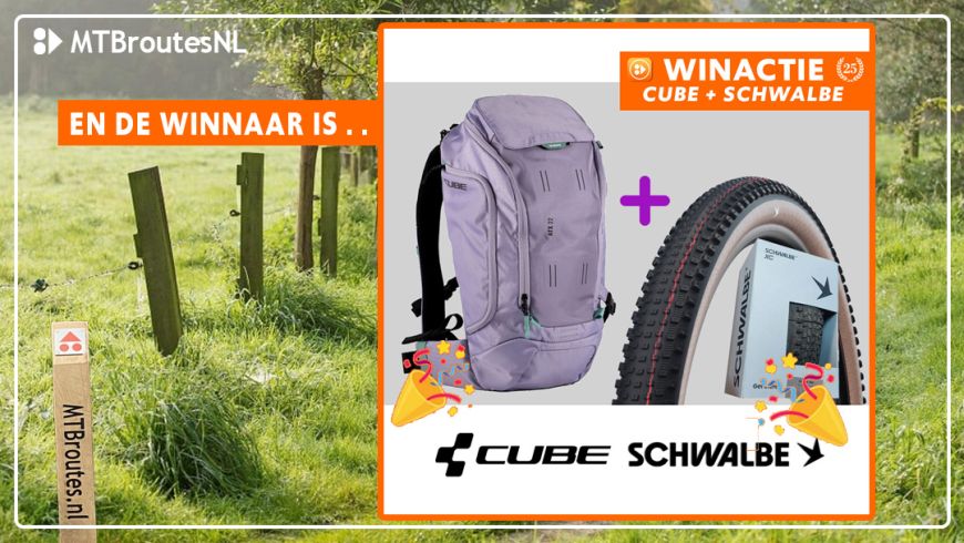 Winnaars CUBE rugtas + SCHWALBE bandenset bekend 🎉