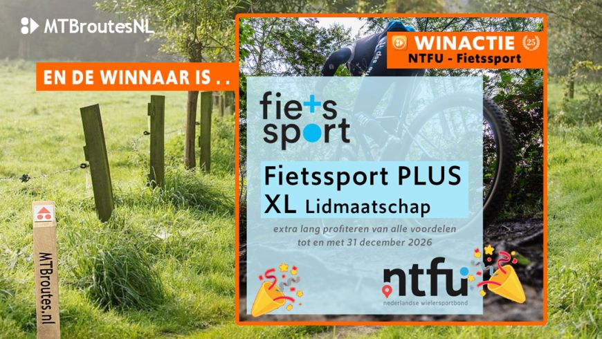 Winnaar Fietssport Plus XL lidmaatschap bekend 🎉
