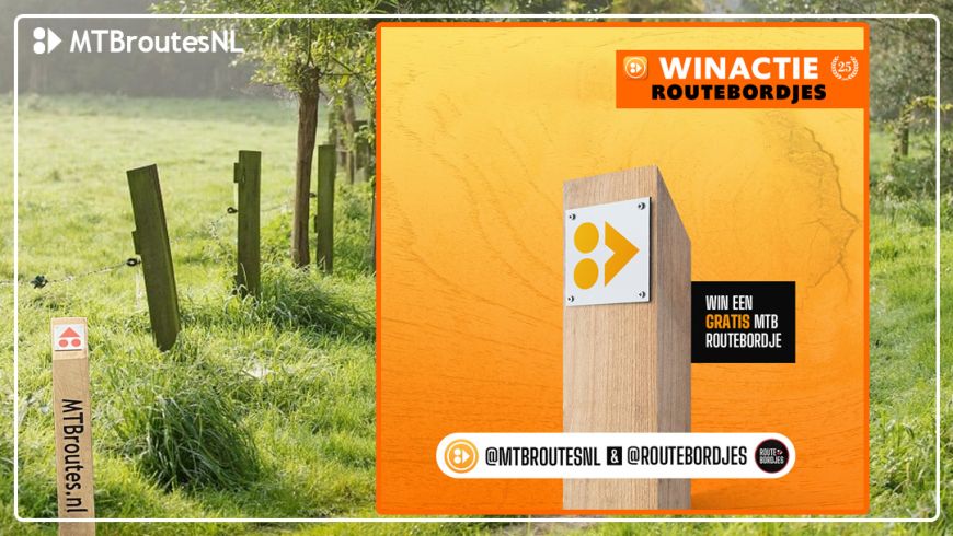 Win een MTB ROUTEBORDJE