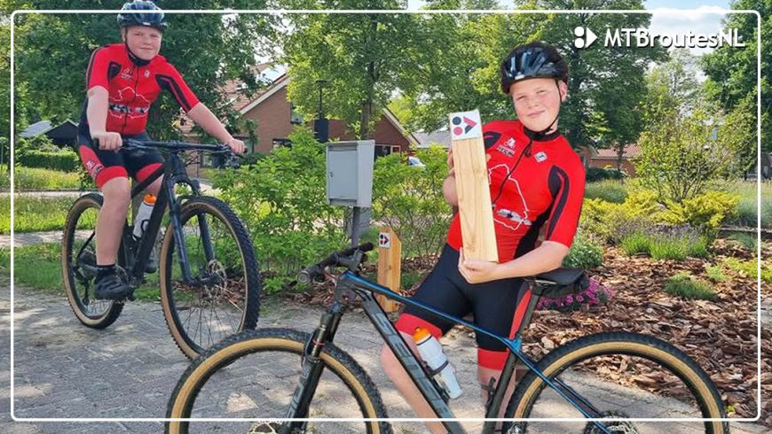 Winnaar Like & Win-actie: MTB Routebordje!