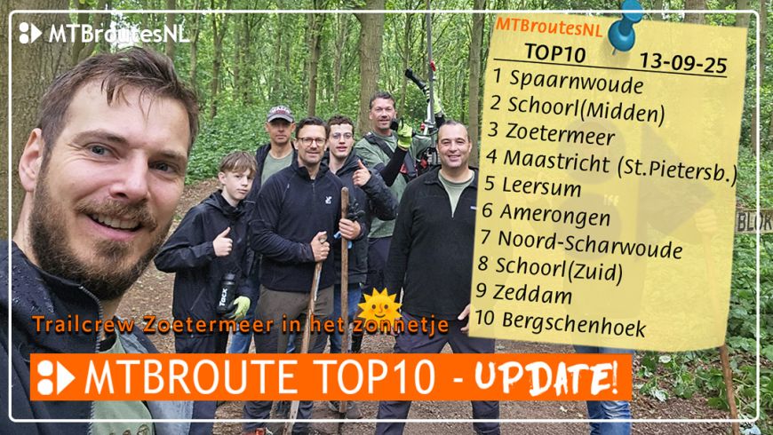 MTBroute TOP10 bijgewerkt 13-09-2025