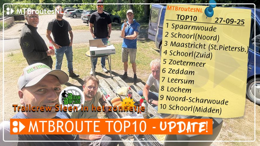 MTBroute TOP10 bijgewerkt 27-09-2025
