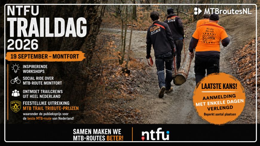 NTFU Traildag 2026: laatste kans voor trailcrews