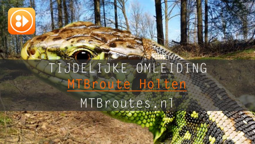 Tijdelijke omleiding MTBroute Holten