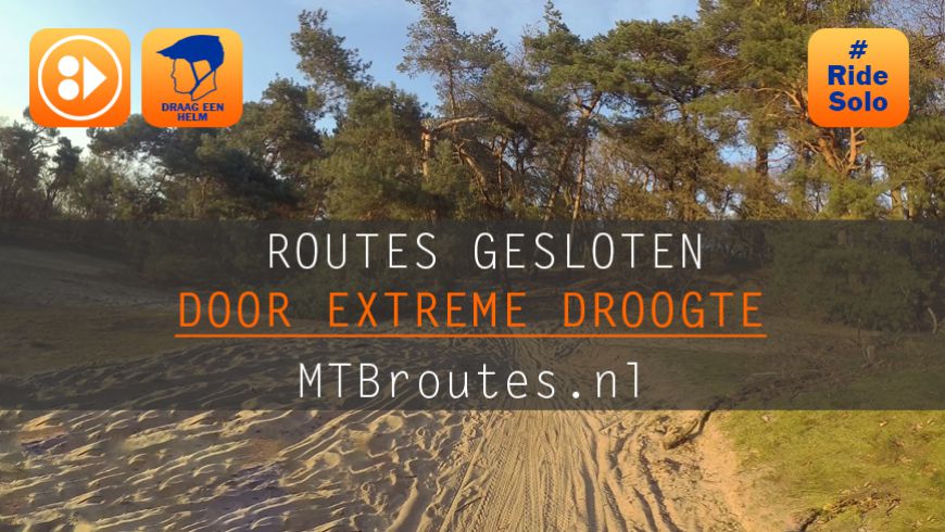 Trails afgesloten door droogte