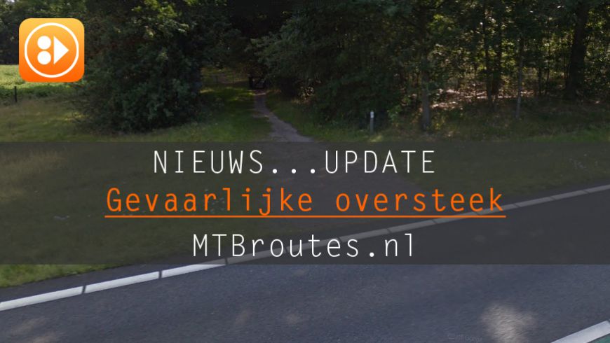 Gevaarlijke oversteek MTBroute Hardenberg