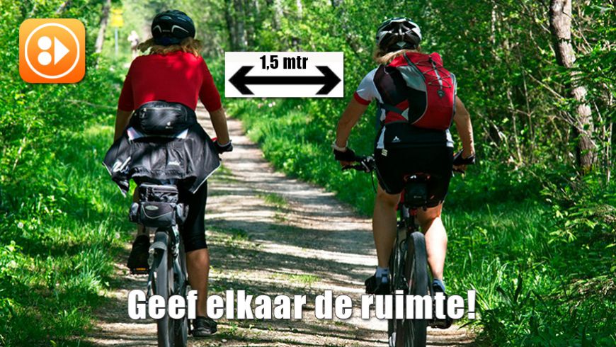 Mountainbiken met maatregelen