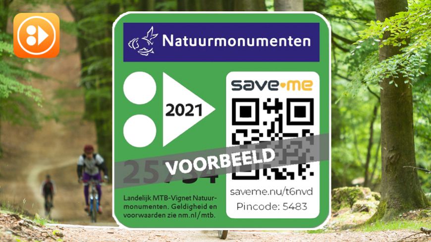 Routevignet MTB Veluwezoom